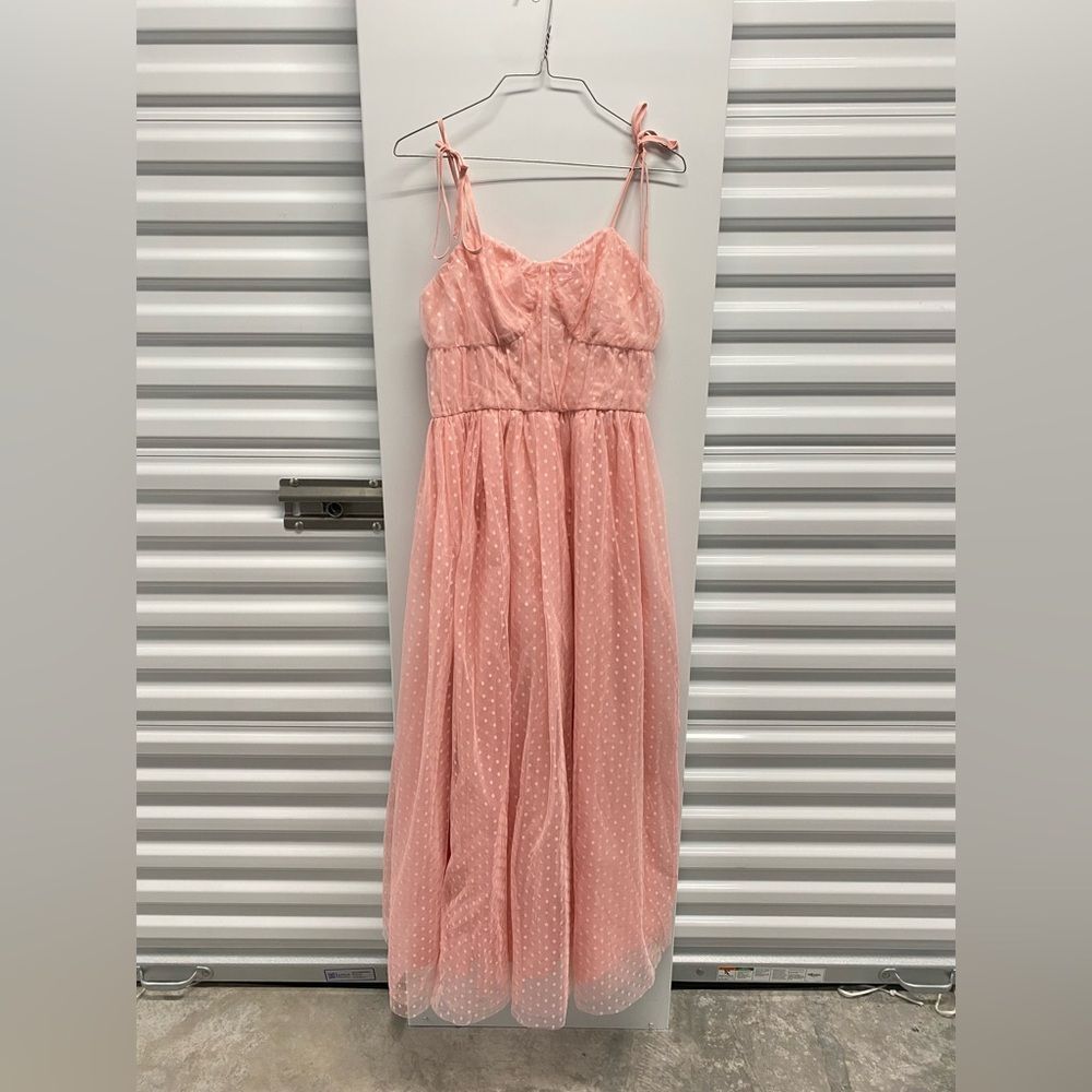 SBETRO Pink Corset Tulle Dress